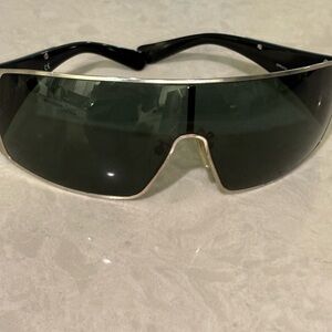 Prada Black and Silver Sunglasses
